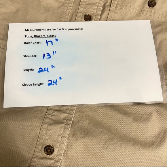 Banana Republic Maverick Tan Twill Button down Shirt size XS - Picture 13 of 14